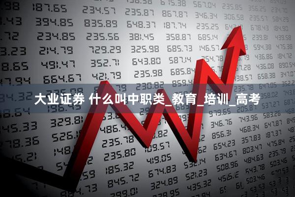 大业证券 什么叫中职类_教育_培训_高考